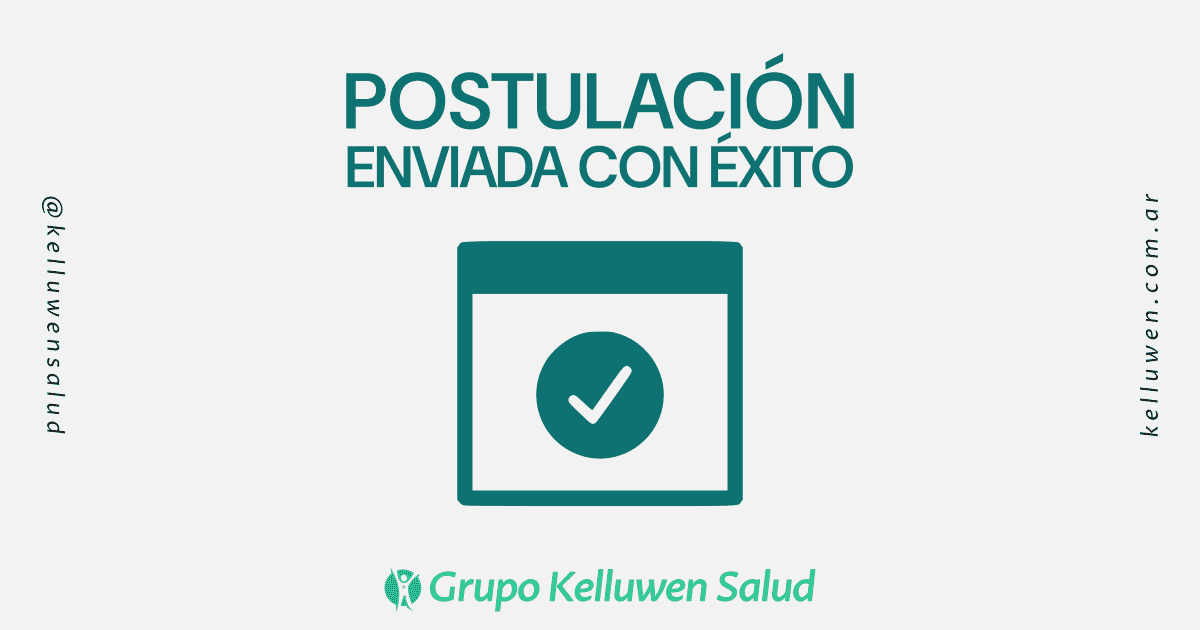 Tu postulación fue enviada con éxito 💙 1 postulacion enviada exito kelluwen empleo Kelluwen Salud | Residencias Geriatricas Tu postulación fue enviada con éxito 💙
